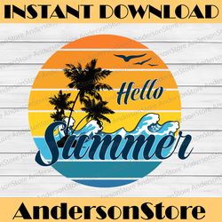 hello summer svg, summer vibes svg, vacation svg, beach svg, cricut, cut file, summer shirt svg, vacay mode svg, dxf