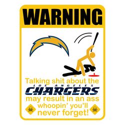 Funny Warning Los Angeles Chargers Svg, Sport Svg, Football Svg, Football Teams Svg, NFL Svg, LA Chargers Svg, Chargers