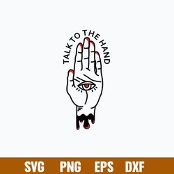 talk to the hand occult doodle gothic sigil svg, png dxf eps file
