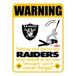 Funny Warning Las Vegas Raiders Svg, Sport Svg, Football Teams Svg, Sport Teams, NFL Svg, Raiders Svg, Raiders Football,