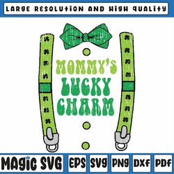 st patricks day boys kids mommys lucky charm suspender svg, st patricks day png,mommy, st patricks day, digital download