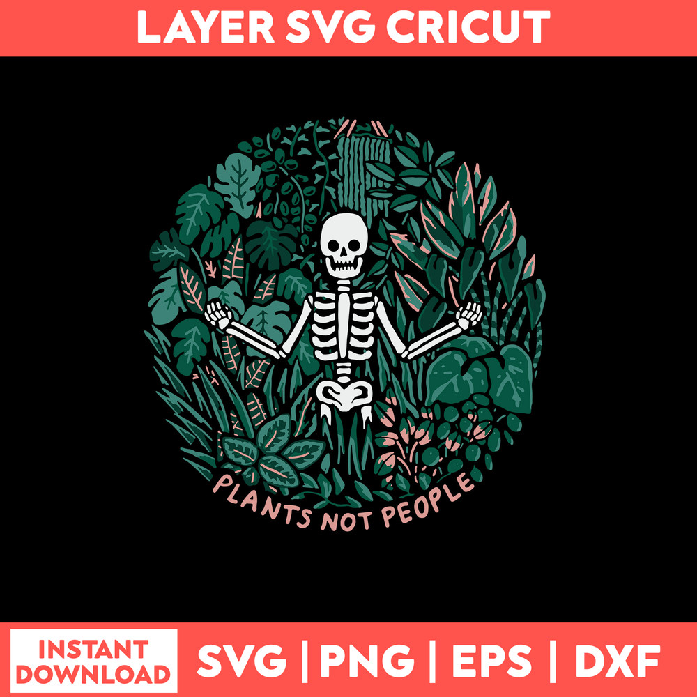 Skeleton Plants Not People Svg, Png Dxf Eps File.jpg