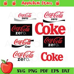 Cocacola logo bundle svg