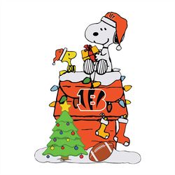 Cincinnati Bengals Snoopy Christmas NFL Svg, Football Svg, Cricut File, Svg