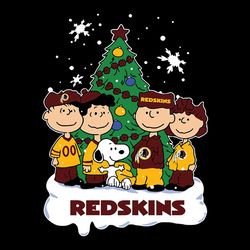 The Peanuts Movie Christmas Tree Fans Washington Redskins, NFL Svg, Football Svg, Cricut File, Svg