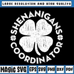 shenanigans coordinator saint patricks day svg, shenanigans coordinator, shamrock ,st patricks day, digital download