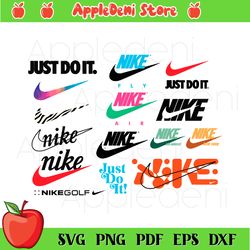 nike logos svg bundle, trending svg, nike svg, nike logo svg, nike brand svg, just do it svg, nike air svg, nike golf sv