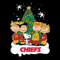 The Peanuts Movie Christmas Tree Fans Kansas City Chiefs, NFL Svg, Football Svg, Cricut File, Svg