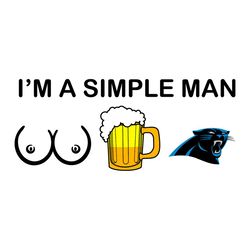 I Am Simple Man Carolina Panthers Svg, Sport Svg, Carolina Panthers Svg, Sport Svg, Football Svg, Football Teams Svg, NF