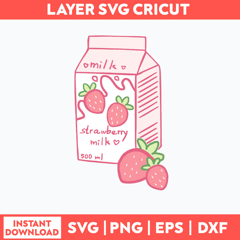 Strawberry Milk Box Svg, Strawberry Svg, Png Dxf Eps File.jpg