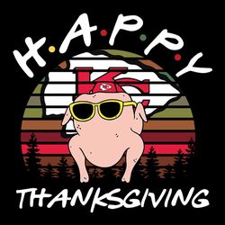 Happy Turkey Thanksgiving Kansas City Chiefs,NFL Svg, Football Svg, Cricut File, Svg