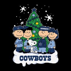The Peanuts Movie Christmas Tree Fans Dallas Cowboys, NFL Svg, Football Svg, Cricut File, Svg