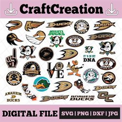 32 files anaheim ducks bundle svg, dxf,png, eps, anaheim svg, ducks svg, nhl svg, nhl svg, hockey svg, download cut fi