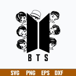 adorable tinytan bts member svg, bts svg, kpop star svg, png dxf eps file