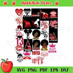 delta sigma theta sorority svg bundle