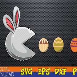 Bunny Egg Hunt Funny Gamer Boys Girls Kids Happy Easter Day Svg, Eps, Png, Dxf, Digital Download