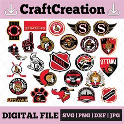 25 files ottawa senators bundle svg, ottawa svg, senators svg, nhl svg, nhl svg, hockey logo svg files cut files, hockey