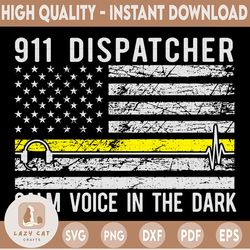 911 dispatcher calm voice in the dark svg, ems design svg, emergency svg, png, dxf, eps digital download
