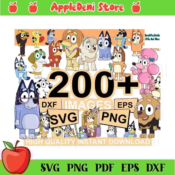 Bluey SVG PNG Bundle - Inspire Uplift