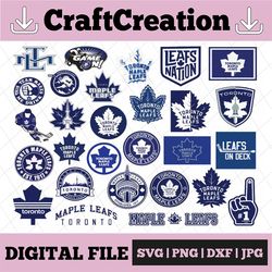28 files toronto maple leafs bundle svg, maple leafs svg, nhl svg, hockey cricut, download cut file, clipart cricut