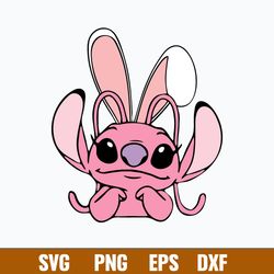 Angela Svg, Stitch Easter Svg, Stich Svg, Cartoon Svg, Png Dxf Eps Digital File