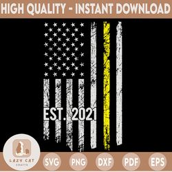 dispatcher svg, est.2021 svg, 911 dispatcher svg, dispatch svg, distressed flag svg, printable, cricut and silhouette cu