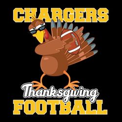 Thanksgiving Football Turkey Los Angeles Chargers,NFL Svg, Football Svg, Cricut File, Svg