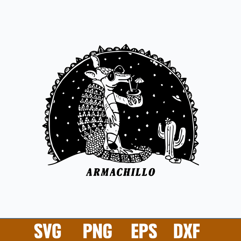 Armadillo T Shirts Armachillo Drinking Cocktails UFO Svg, Funny Svg, Png Dxf Eps File.jpg