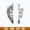 Arrow Lion Couple Svg, Lion Svg, Animal Svg, Png Dxf Eps Digital File.jpg