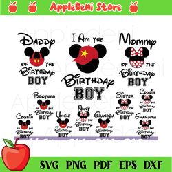 disney birthday boy svg bundle