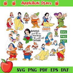 Snow White And Seven Dwarfs Svg Bundle