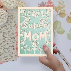 SVG Mother's day card templates for Cricut, Silhouette Cameo