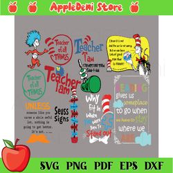 dr seuss quotes svg bundle, dr seuss svg, green eggs and ham, cat in the hat svg, thing 1 thing 2 svg, dr seuss quotes,