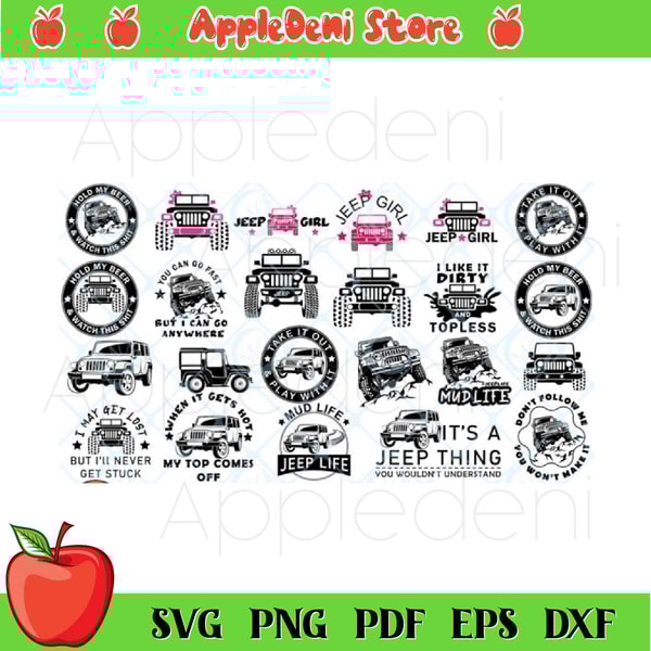 Jeep SVG Bundle | Inspire Uplift