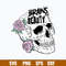 Brains and Beauty Svg, Flower Skull Svg, Png Dxf Eps File.jpg