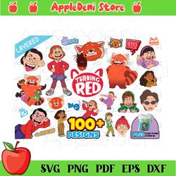 turning red svg bundle