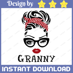 granny svg, granny birthday svg, granny gift design, granny face glasses svg png, granny christmas png, digital download