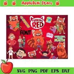 turning red png clipart bundle