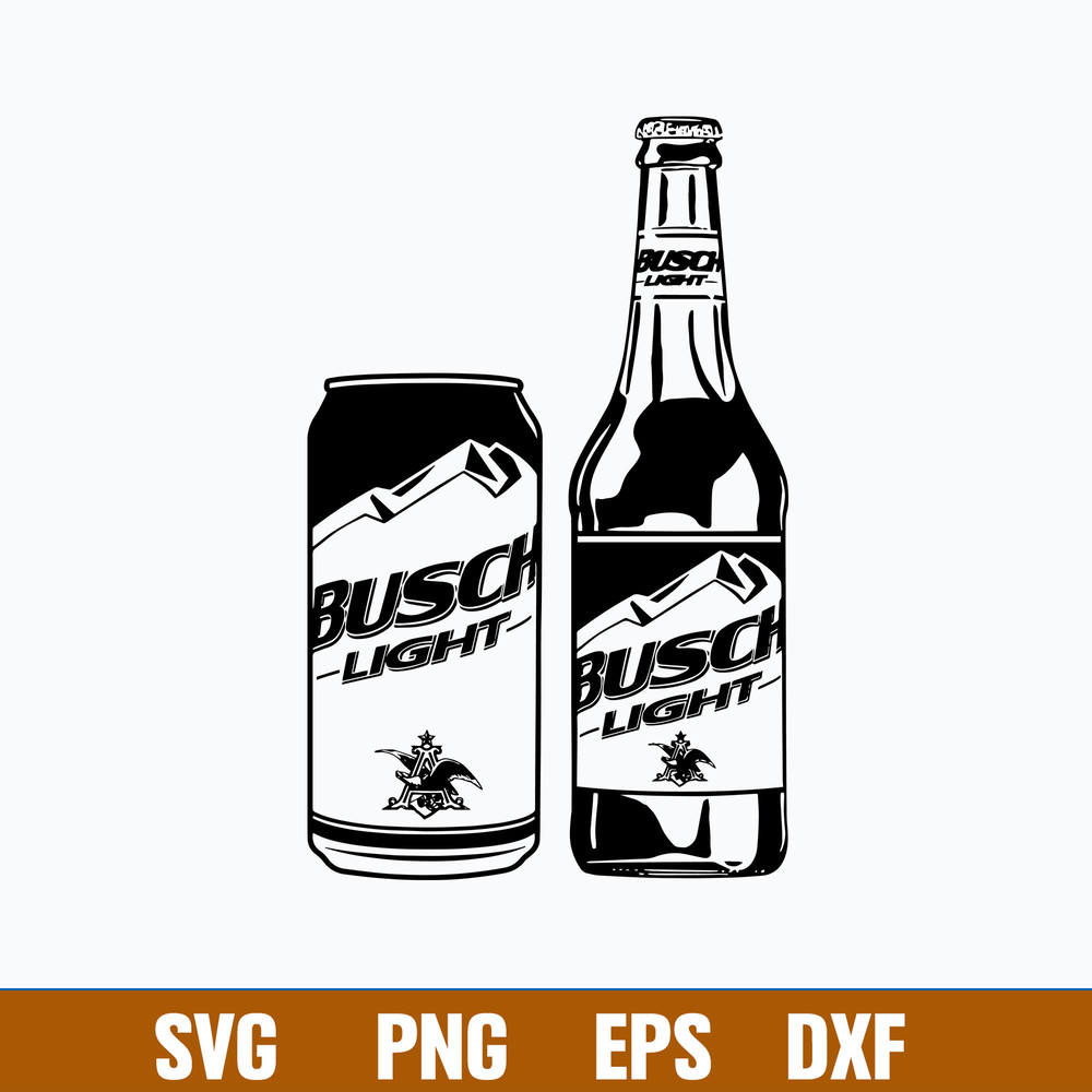 Busch Light Bottle And Can Svg, Busch Light Svg, Png Dxf Eps File.jpg