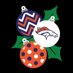 Christmas Ornaments Denver Broncos,NFL Svg, Football Svg, Cricut File, Svg