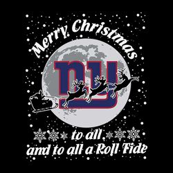 Merry Christmas To All And To All New York Giants,NFL Svg, Football Svg, Cricut File, Svg