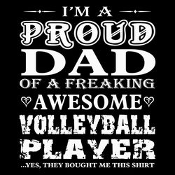 im a proud volleyball dad svg silhouette, dad svg, fathers day svg