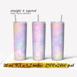 Alcoholic ink tumbler,Unicorn tumbler,Skinny tumbler wrap,tumbler design,20 oz skinny tumbler