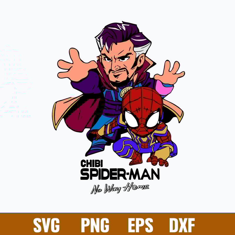 Chibi Spiderman No Way Home Svg, Supperhero Svg, Anvengers Svg, Png Dxf Eps File.jpg