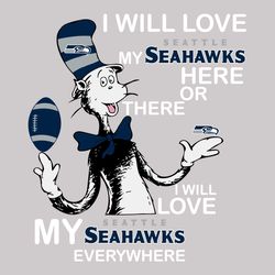 Dr Seuss Seattle Seahawks Svg, Sport Svg, Seattle Seahawks Svg, Sport Svg, Football Svg, Football Teams Svg, NFL Svg, Se