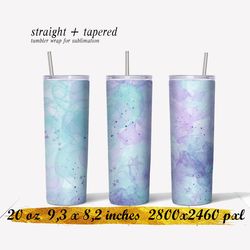Abstract tumbler,Alcoholic ink tumbler, 20 oz. skinny tumbler,Blue with purple tumbler png
