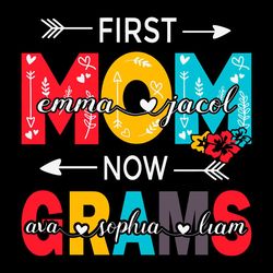 custom first mom now grandma boho svg files for silhouette files for