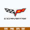 Corvette Flags Chevrolet Classic Logo 2005 Svg, Corvette Flags Svg, Png Dxf Eps File.jpg
