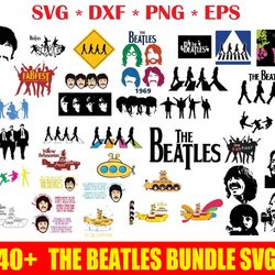 40 design the beatles bundle svg, the beatles svg, the beatles layered, the beatles bundle svg file cut digital download