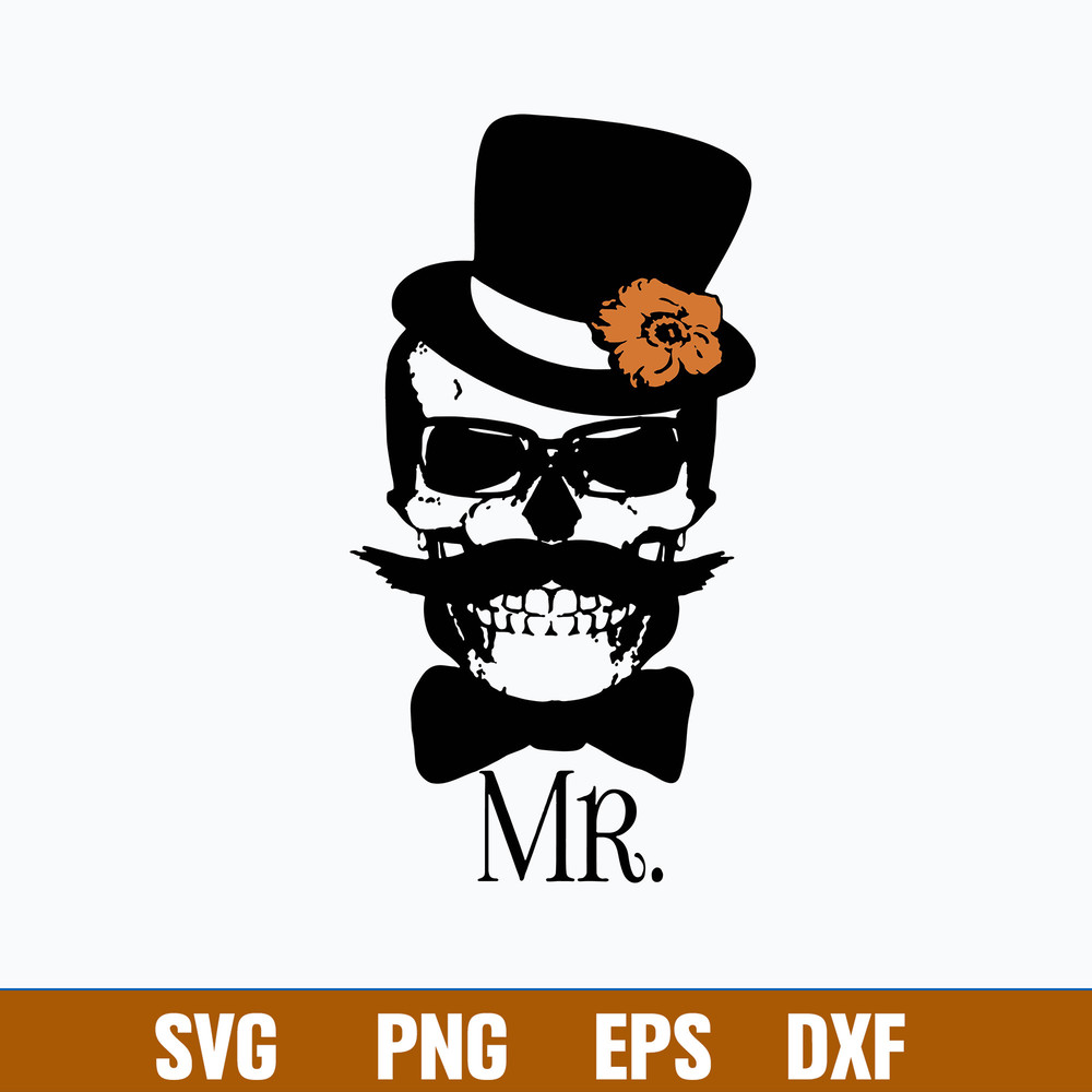 Couples Mr Svg, Funny Skull Svg, Png Dxf Eps File.jpg